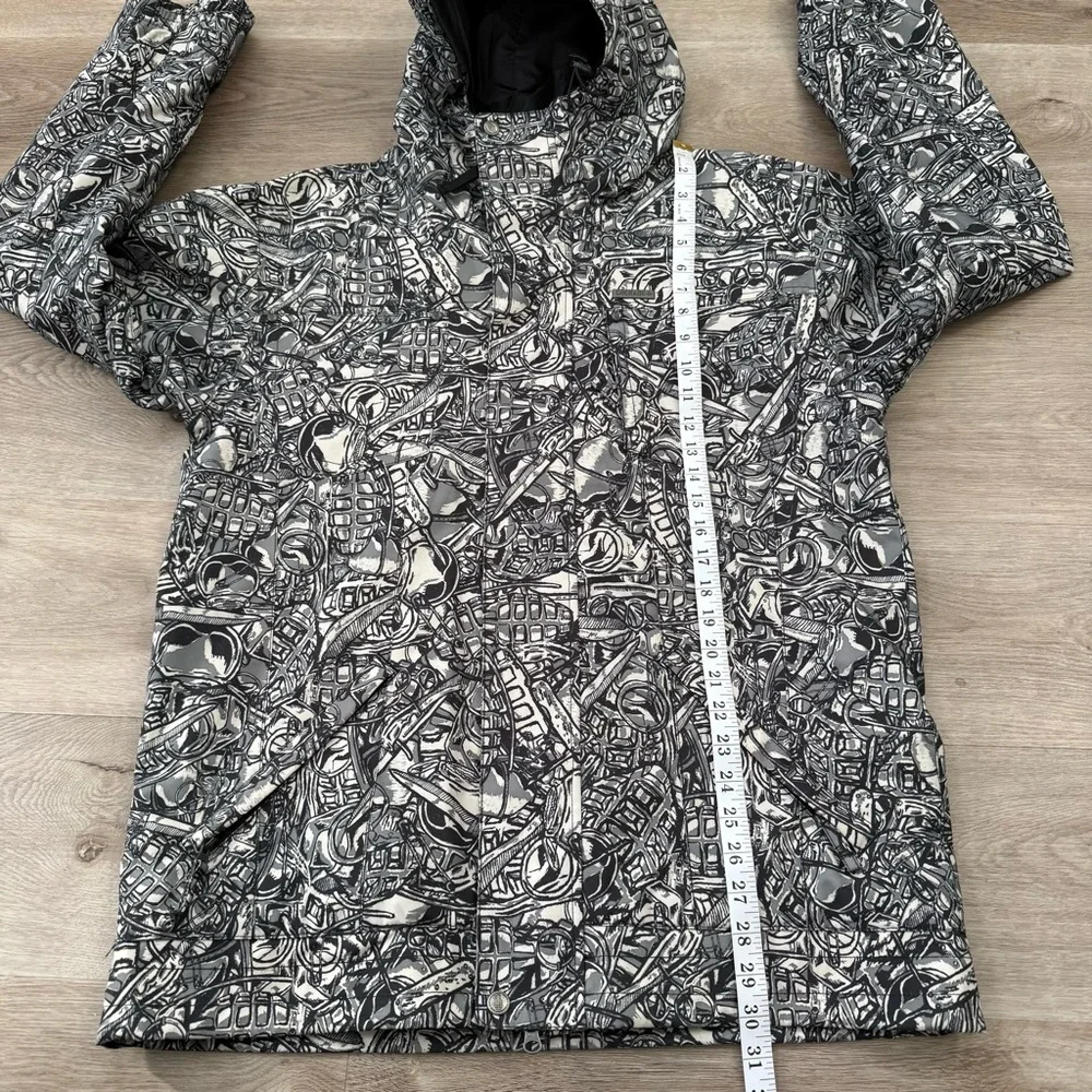 Grenade Fatigue Project AOP Hooded Full Zip Snowboard Jacket Mens Size S RARE - Picture 8 of 11